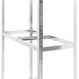 NNEVL 3-Layer Tire Racks 2 pcs Silver 110x40x200 cm Steel