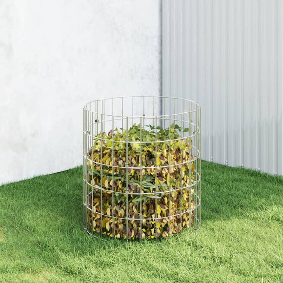 NNEVL Garden Composter Ø50x50 cm Galvanised Steel