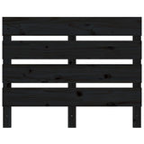 NNEVL Headboard Black 100x3x80 cm Solid Wood Pine