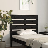 NNEVL Headboard Black 100x3x80 cm Solid Wood Pine