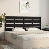NNEVL Headboard Black 150x3x80 cm Solid Wood Pine