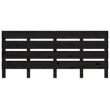 NNEVL Headboard Black 180x3x80 cm Solid Wood Pine