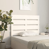 NNEVL Headboard White 75x3x80 cm Solid Wood Pine