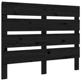 NNEVL Headboard Black 75x3x80 cm Solid Wood Pine