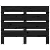 NNEVL Headboard Black 75x3x80 cm Solid Wood Pine