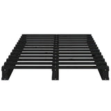 NNEVL Pallet Bed Black 100x200 cm Solid Wood Pine