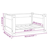 NNEVL Dog Bed Honey Brown 55.5x45.5x28 cm Solid Pine Wood