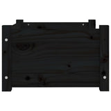 NNEVL Dog Bed Black 55.5x45.5x28 cm Solid Pine Wood
