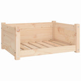 NNEVL Dog Bed 65.5x50.5x28 cm Solid Pine Wood