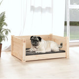 NNEVL Dog Bed 65.5x50.5x28 cm Solid Pine Wood