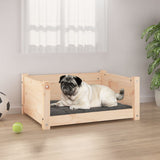 NNEVL Dog Bed 65.5x50.5x28 cm Solid Pine Wood