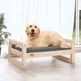 NNEVL Dog Bed 75.5x55.5x28 cm Solid Pine Wood