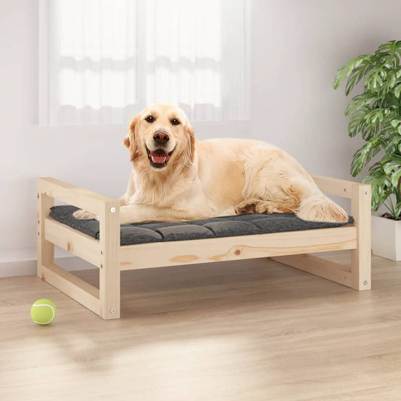 NNEVL Dog Bed 75.5x55.5x28 cm Solid Pine Wood