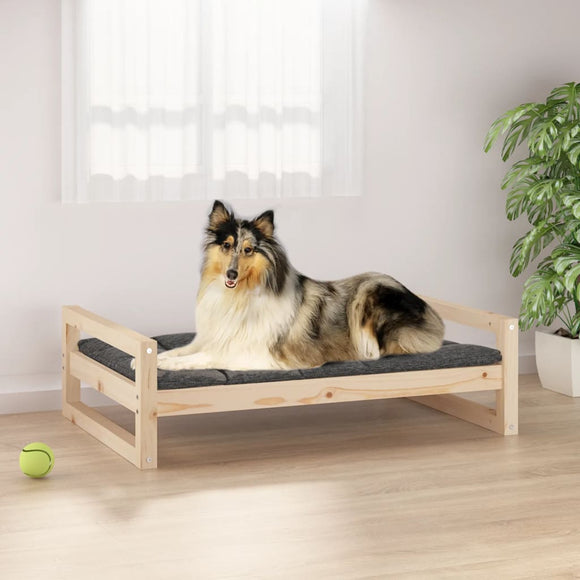 NNEVL Dog Bed 95.5x65.5x28 cm Solid Pine Wood