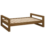 NNEVL Dog Bed Honey Brown 95.5x65.5x28 cm Solid Pine Wood