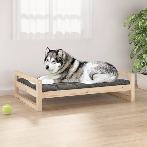 NNEVL Dog Bed 105.5x75.5x28 cm Solid Pine Wood