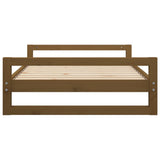 NNEVL Dog Bed Honey Brown 105.5x75.5x28 cm Solid Pine Wood