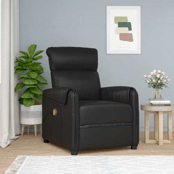 NNEVL Massage Chair Black Faux Leather