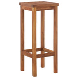 NNEVL Bar Stools 4 pcs Solid Wood Acacia
