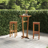 NNEVL 3 Piece Garden Bar Set Solid Wood Acacia