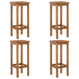 NNEVL 5 Piece Garden Bar Set Solid Wood Acacia