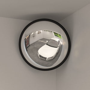 NNEVL Indoor Convex Traffic Mirror Black Ø40 cm Acrylic