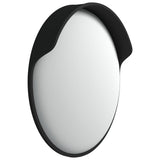 NNEVL Outdoor Convex Traffic Mirror Black Ø60 cm Polycarbonate