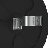 NNEVL Outdoor Convex Traffic Mirror Black Ø60 cm Polycarbonate