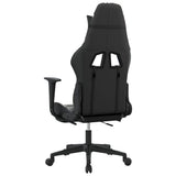 NNEVL Massage Gaming Chair with Footrest Black&Camouflage Faux Leather