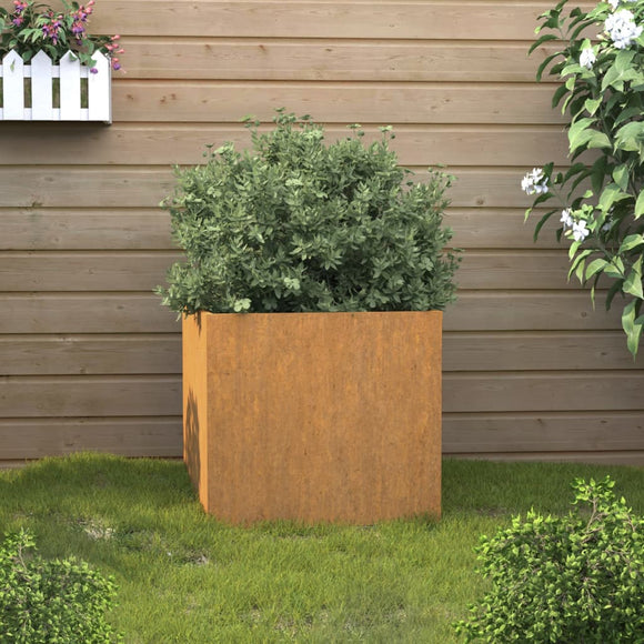 NNEVL Planter 49x47x46 cm Corten Steel