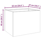 NNEVL Planter 62x47x46 cm Corten Steel