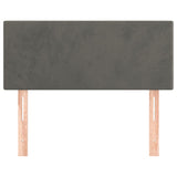NNEVL Headboard Dark Grey 100x5x78/88 cm Velvet