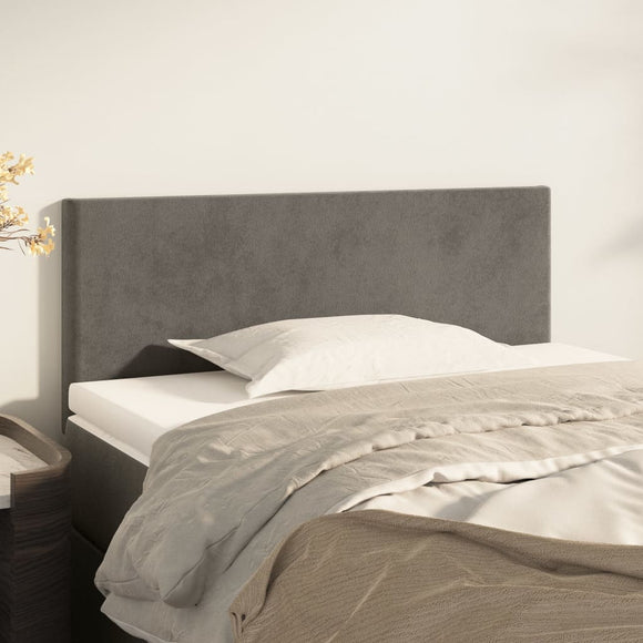 NNEVL Headboard Dark Grey 100x5x78/88 cm Velvet