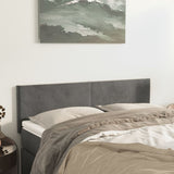 NNEVL Headboards 2 pcs Dark Grey 72x5x78/88 cm Velvet