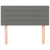 NNEVL Headboard Dark Grey 100x5x78/88 cm Fabric
