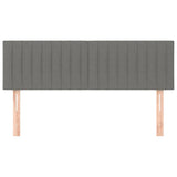 NNEVL Headboards 2 pcs Dark Grey 72x5x78/88 cm Fabric