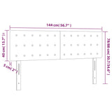 NNEVL Headboards 2 pcs Black 72x5x78/88 cm Faux Leather