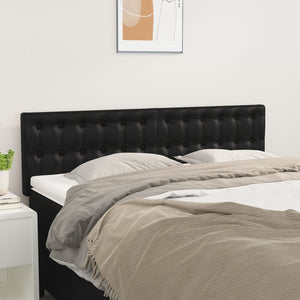 NNEVL Headboards 2 pcs Black 72x5x78/88 cm Faux Leather