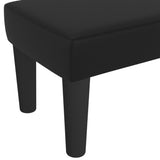 NNEVL Bench Black 70x30x30 cm Faux Leather