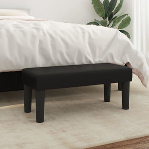 NNEVL Bench Black 70x30x30 cm Faux Leather