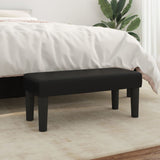 NNEVL Bench Black 70x30x30 cm Faux Leather