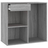 NNEVL LED Dressing Table with Cabinets Grey Sonoma Engineered Wood