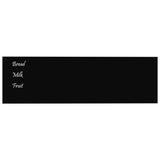 NNEVL Wall-mounted Magnetic Board Black 100x30 cm Tempered Glass