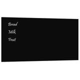 NNEVL Wall-mounted Magnetic Board Black 80x40 cm Tempered Glass