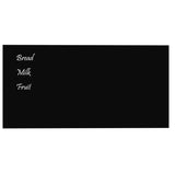 NNEVL Wall-mounted Magnetic Board Black 80x40 cm Tempered Glass