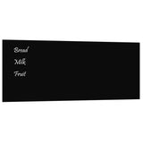 NNEVL Wall-mounted Magnetic Board Black 100x40 cm Tempered Glass