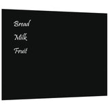 NNEVL Wall-mounted Magnetic Board Black 80x60 cm Tempered Glass
