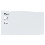 NNEVL Wall-mounted Magnetic Board White 100x50 cm Tempered Glass