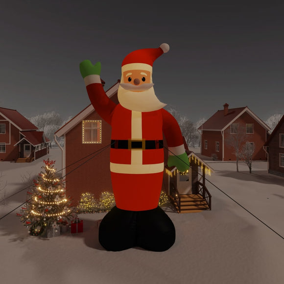 NNEVL Christmas Inflatable Santa Claus with LEDs 1000 cm