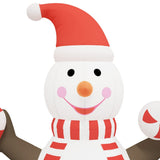 NNEVL Christmas Inflatable Snowman with LEDs 630 cm